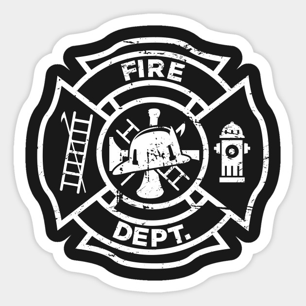 Firefighter Logo - Firefighter - Sticker | TeePublic
